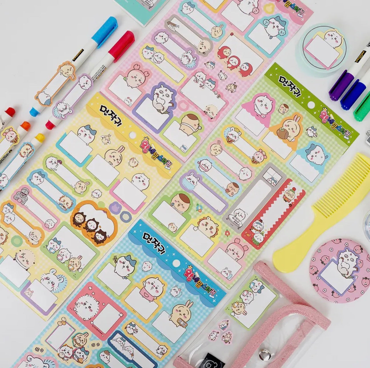 Chiikawa • Big Name Sticker Pack, Imported S Korea