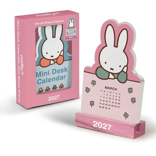 Miffy • 2027 A Year in Color Mini Desk Calendar with Wood Stand