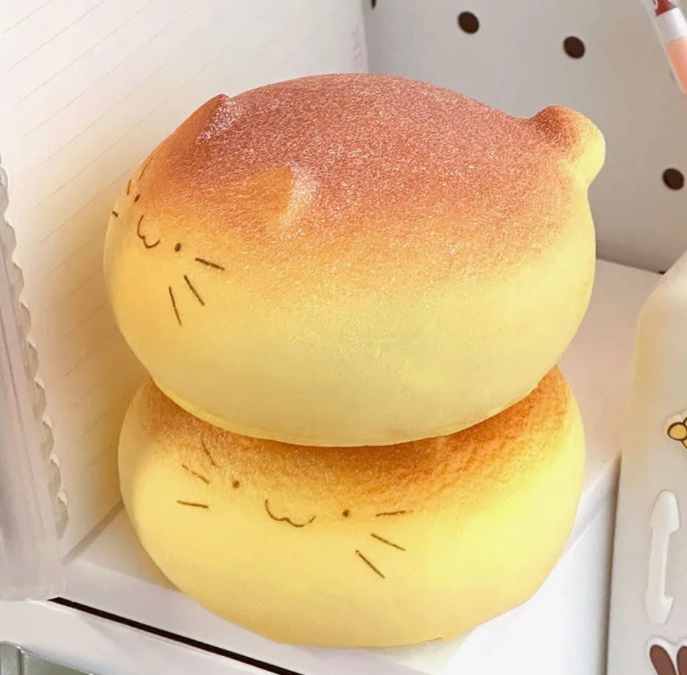 RESTOCK Neko Cat Bread Squishy • Scented Soft & Slow-Rebound Squishy Sensory Toy