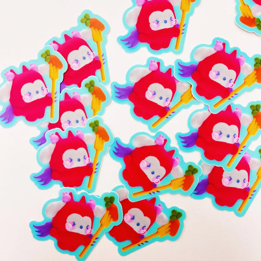 Tabetaaii • Devil Bun Carrot Vinyl Sticker