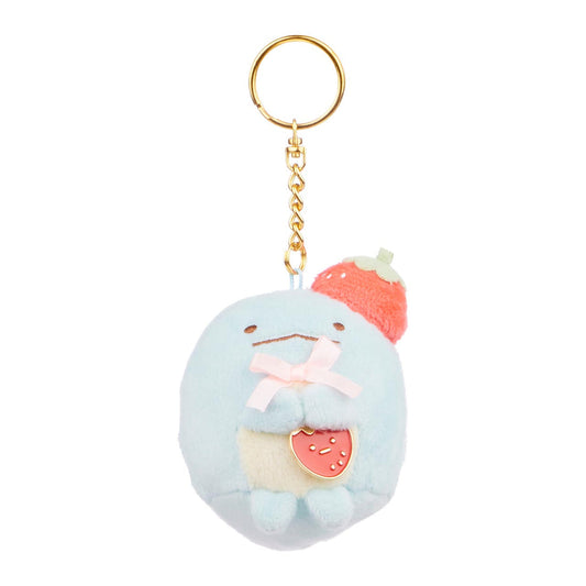 Sumikkogurashi • Tokage, Strawberry Series Plush Keychain