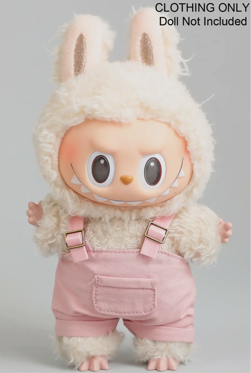 Labubu Fit • Pink Overalls