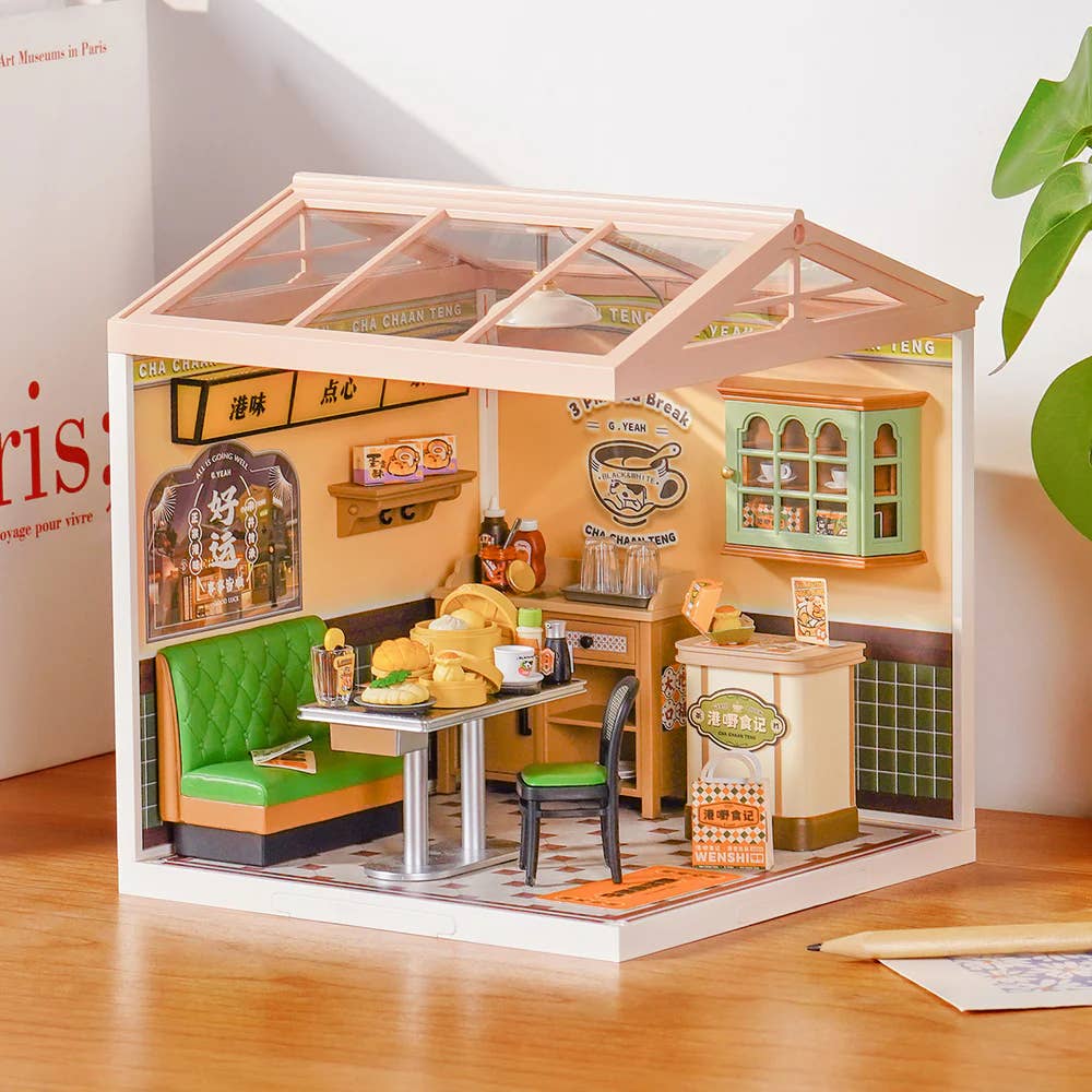 Rolife • Hong Kong Bites Cafe, DIY Book Nook Miniature Kit
