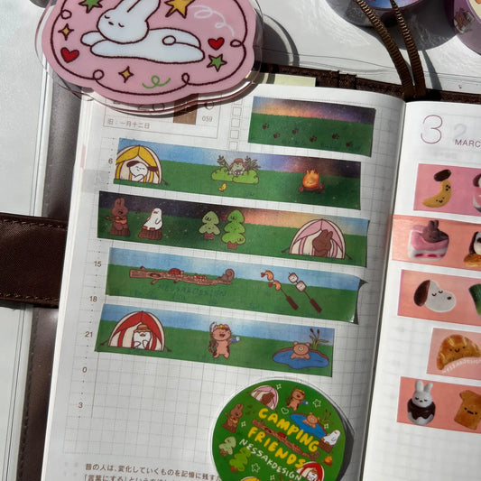 Nessakdesign • Camping Friends Washi Tape