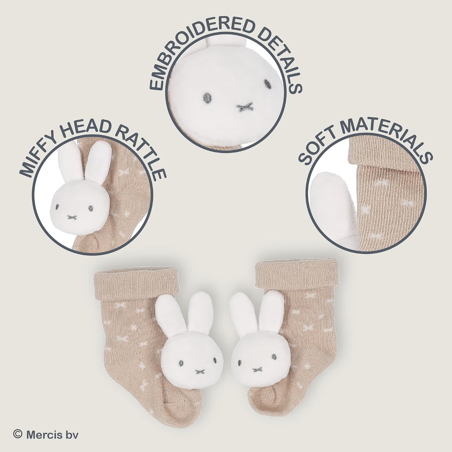Miffy • Baby Foot Rattle Set