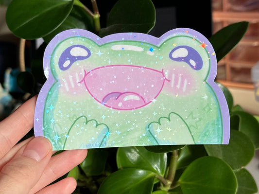 Uni & Umi • Froggo Window Peeker Sticker