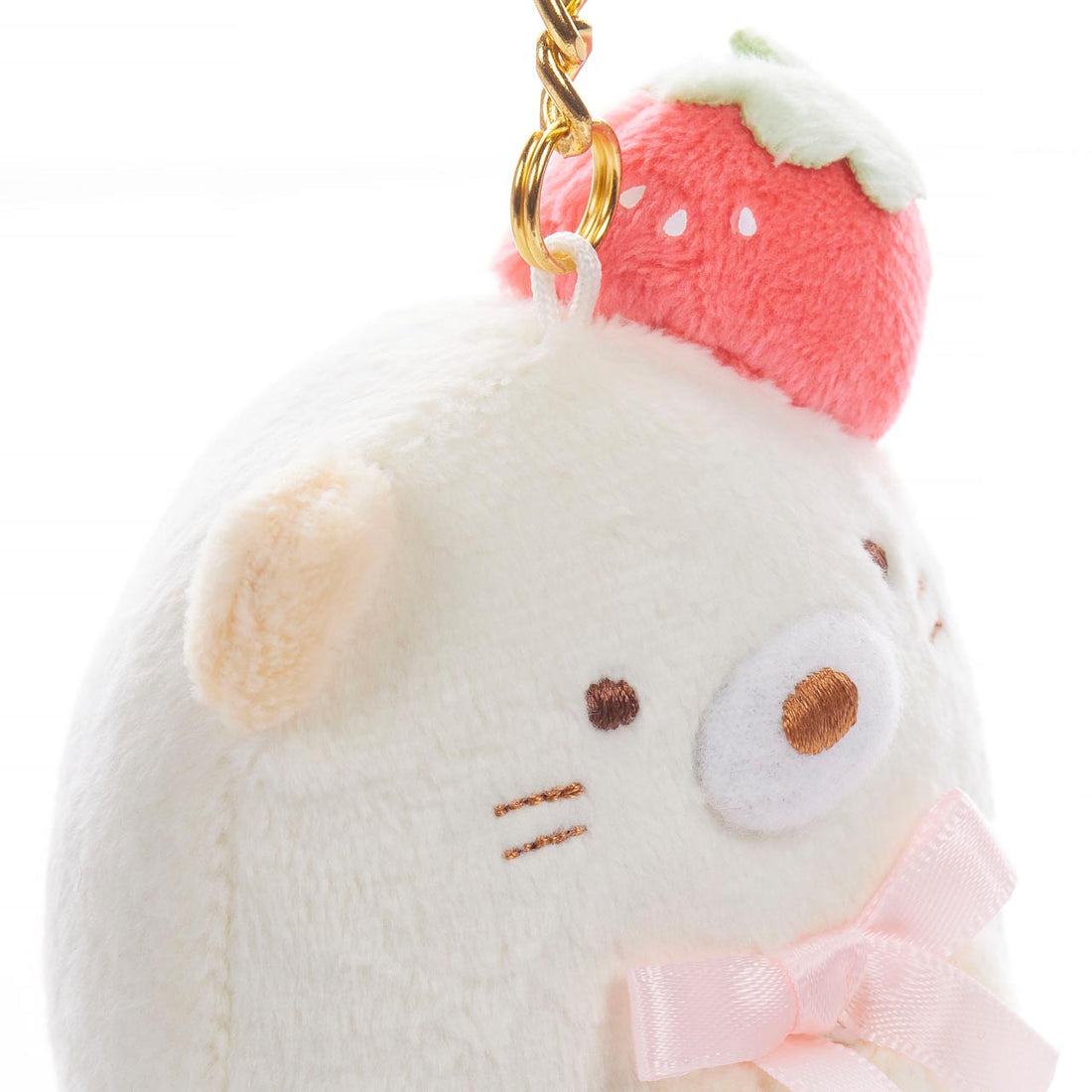 Sumikkogurashi • Neko, Strawberry Series Plush Keychain