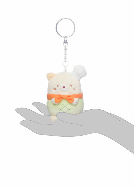 Sumikkogurashi • Neko Melon Bread Baker Plush Keychain