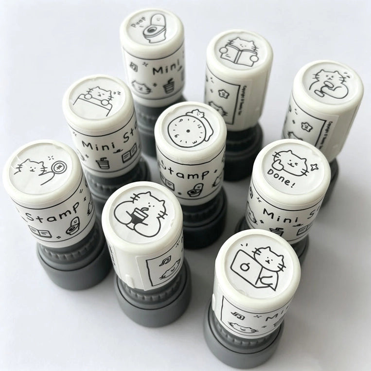 Self - Inking Mini Cat Stamps