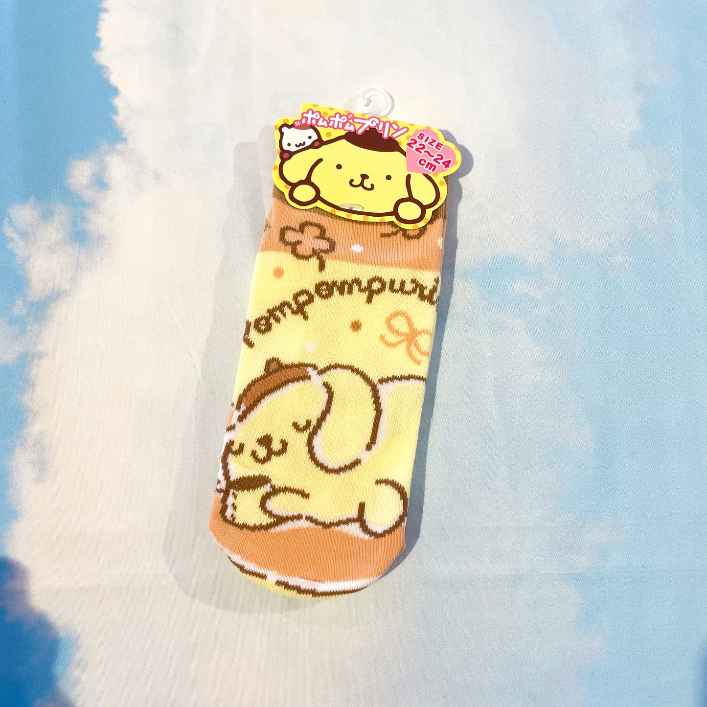 Sanrio • Pastel Pompompurin Quarter/ Mini-Crew Socks