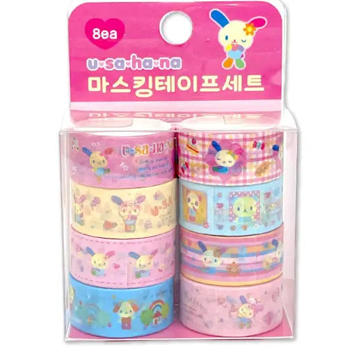 Sanrio • Usahana Washi Tape, Set of 8, Imported S Korea