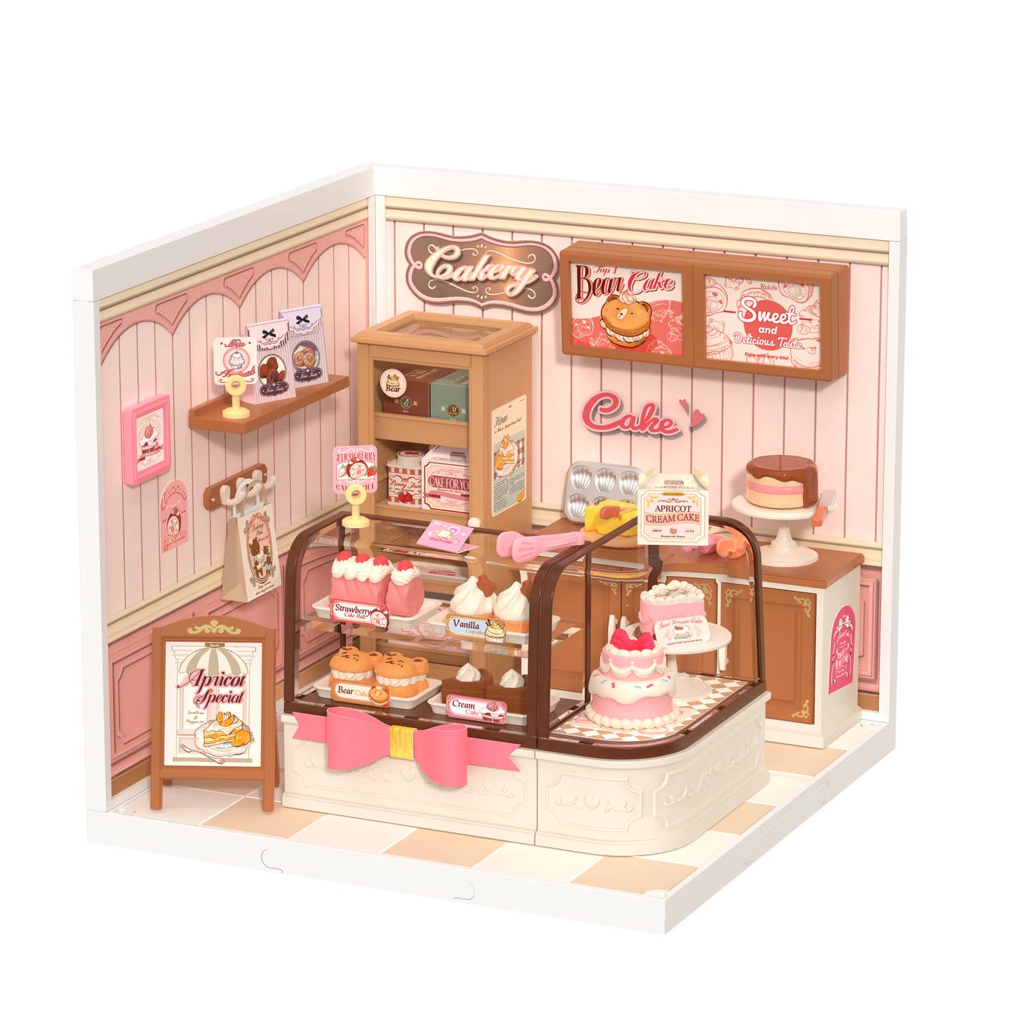 Rolife • Tasty Cake Shop, DIY Book Nook Miniature Kit