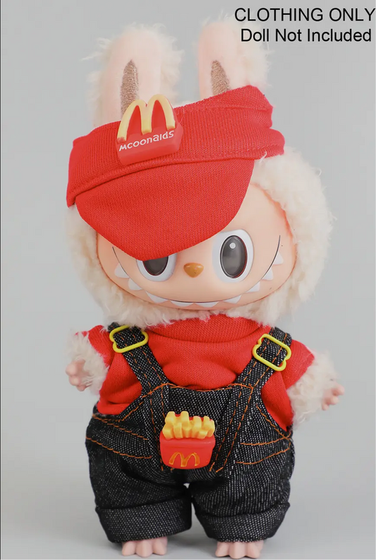 Labubu Fit • Fast Food Uniform with Visor