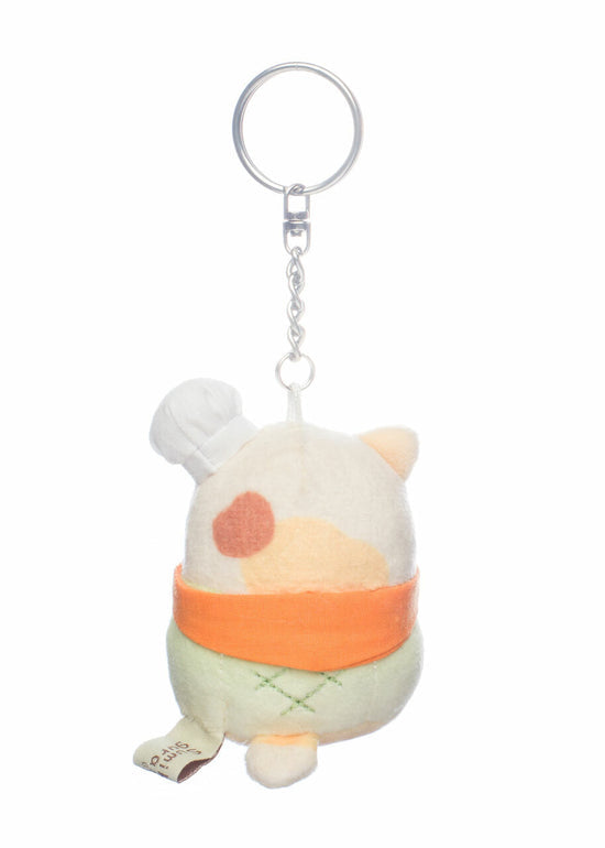 Sumikkogurashi • Neko Melon Bread Baker Plush Keychain