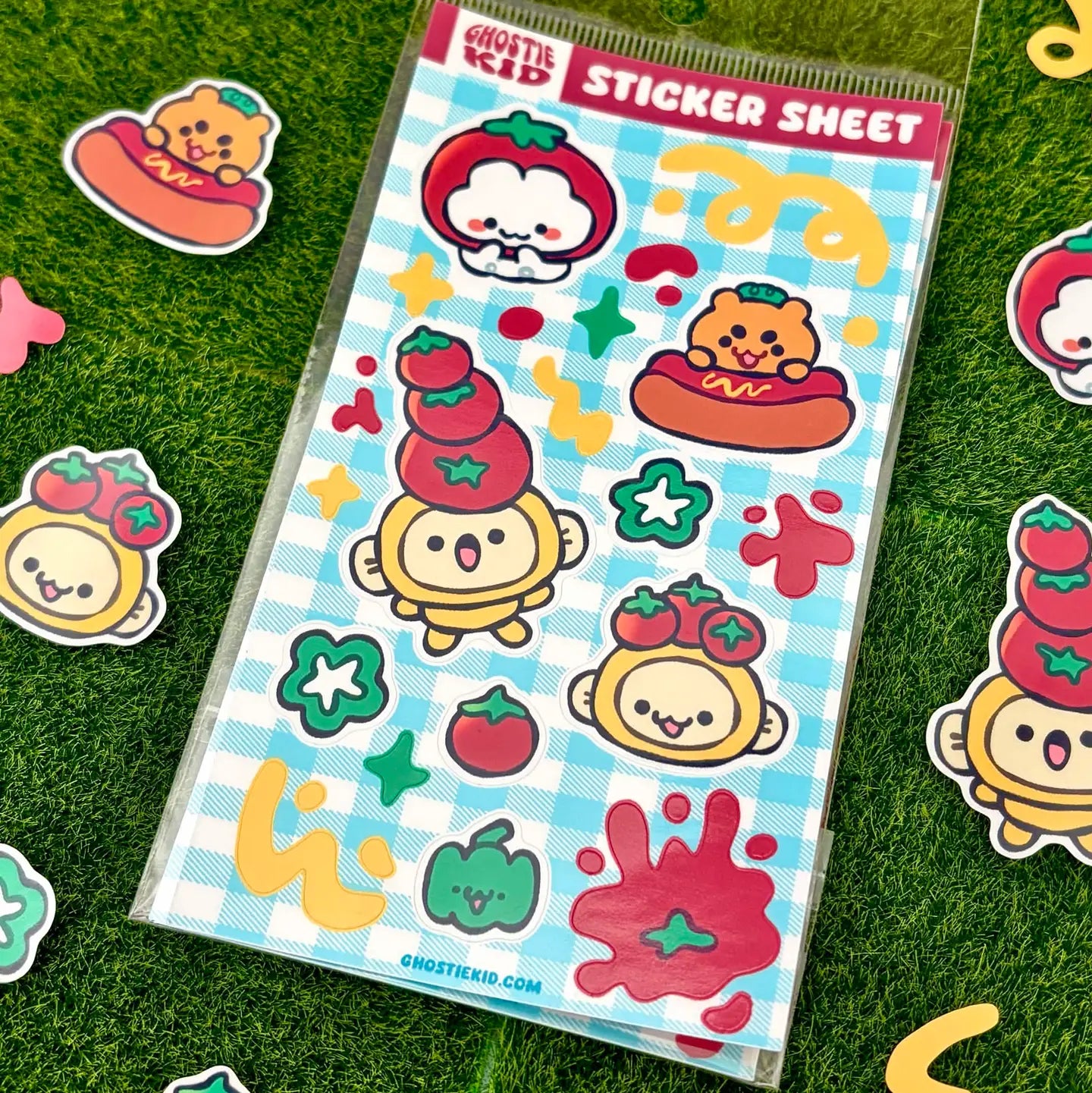 Ghostiekid • Tomato Deco Sticker Sheet