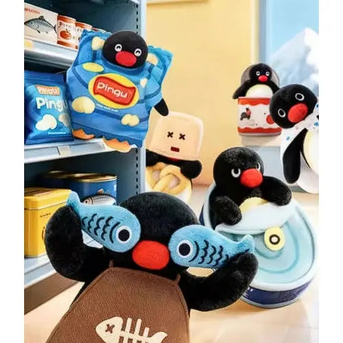 Pingu • Hide & Seek Plush Keychain Blind Box, Imported S Korea