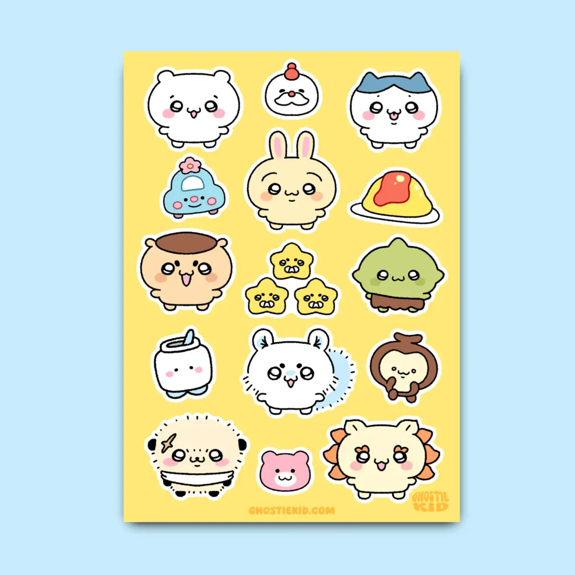 Ghostiekid • Cute Freaks Sticker Sheet