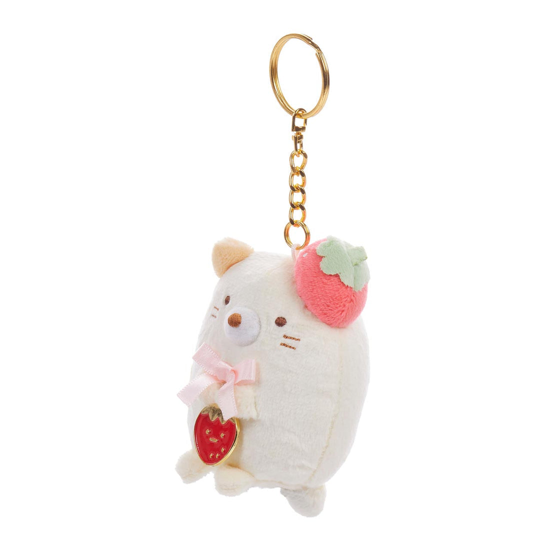 Sumikkogurashi • Neko, Strawberry Series Plush Keychain