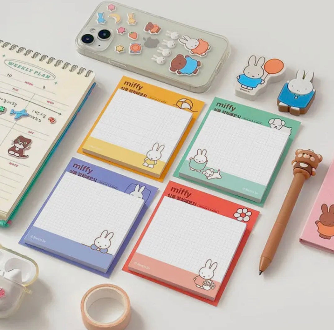 Miffy • Simple Grid Sticky Memo Pad