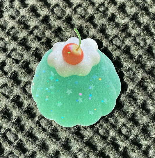 Megoogs Draws • Green Jelly Holographic Sticker
