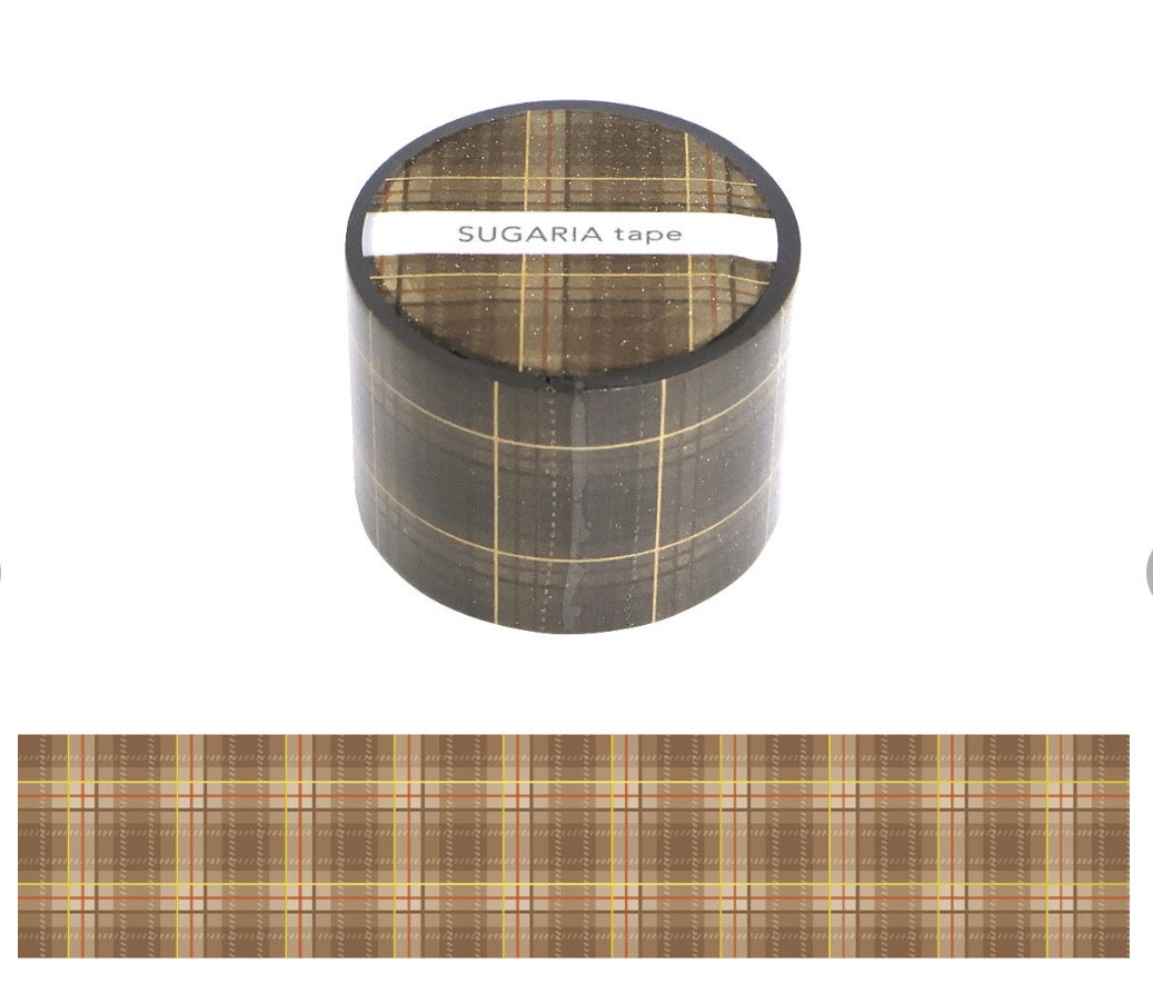 Dark Plaid Washi Tape, Imported Japan