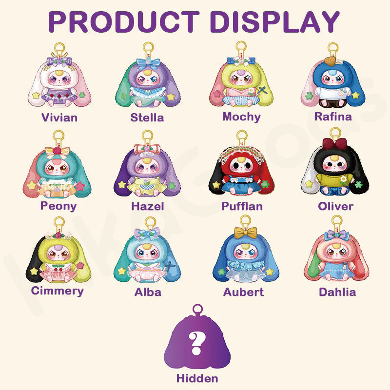 Baby Three • Lily Rabbit Town V4 Series Plush Keychain Blind Box