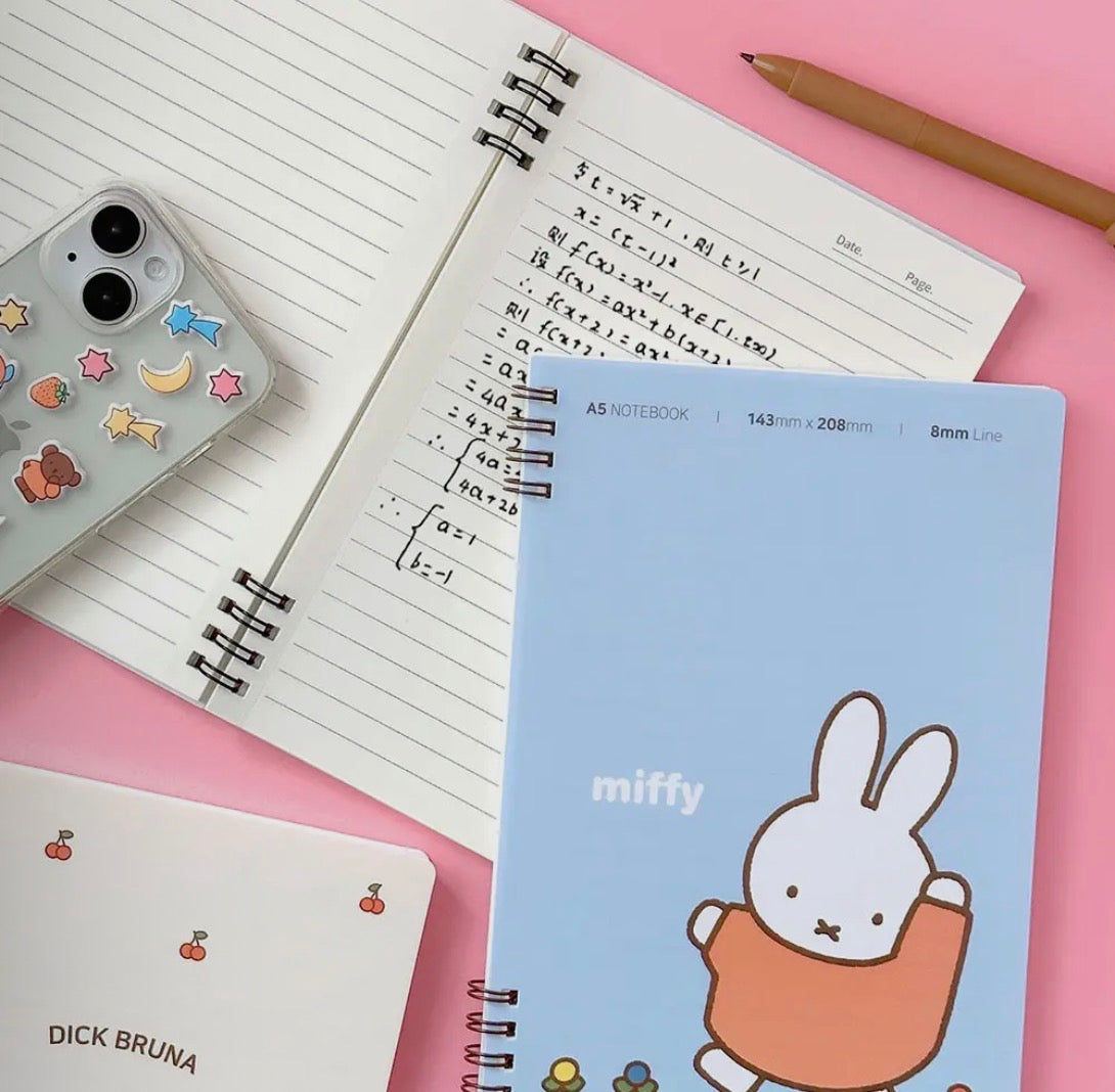 Miffy • Twin-Ring A5 Notebook, Imported S Korea