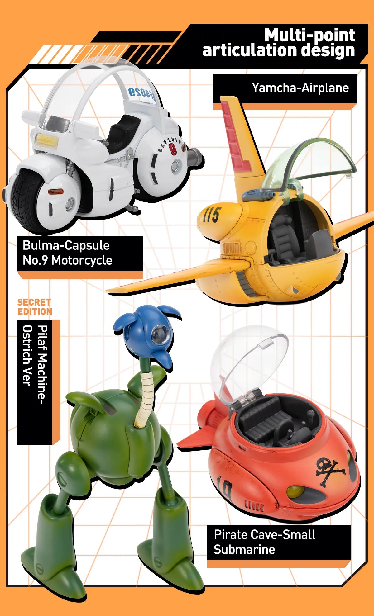 Pop Mart Dragon Ball • Alley Vehicles Series Figures Blind Box