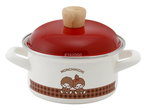 Monchhichi • 14cm Enamel Pot, Imported Japan