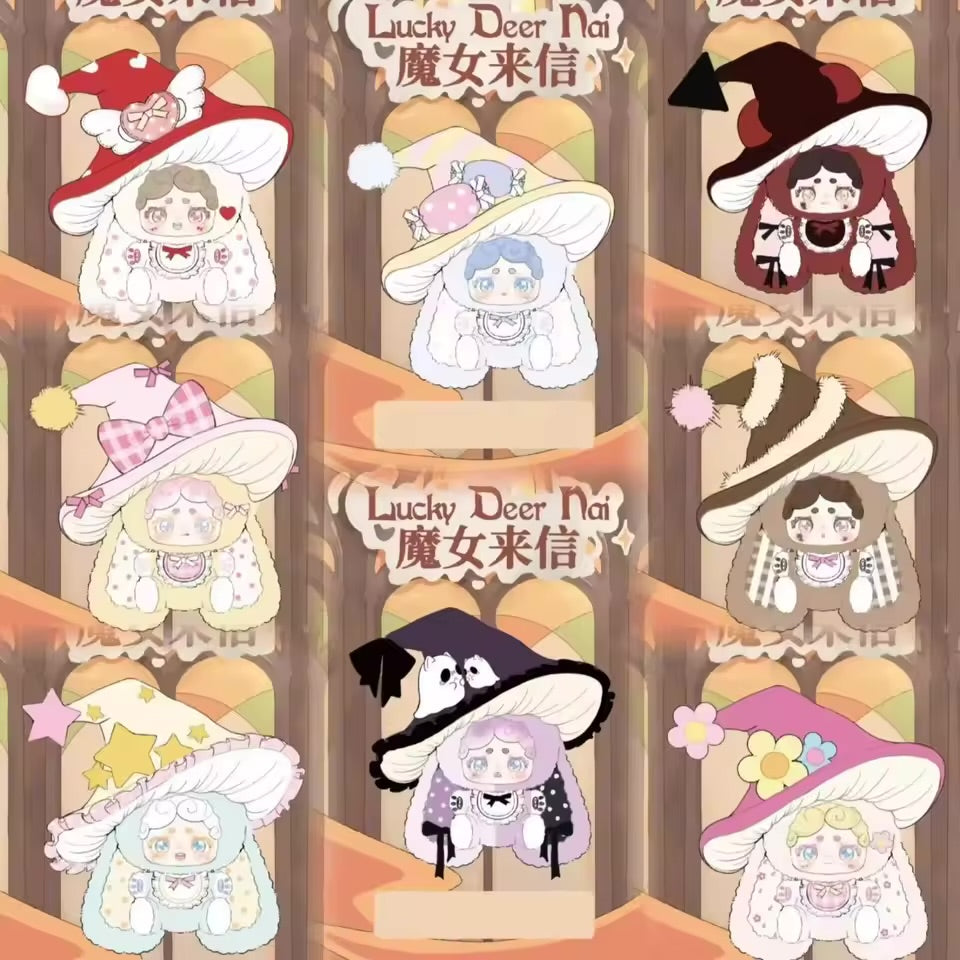 Lucky Deer Nai • The Witch’s Letter  Keychain Plush Blind Box UNBOXED Shadow Little Devil