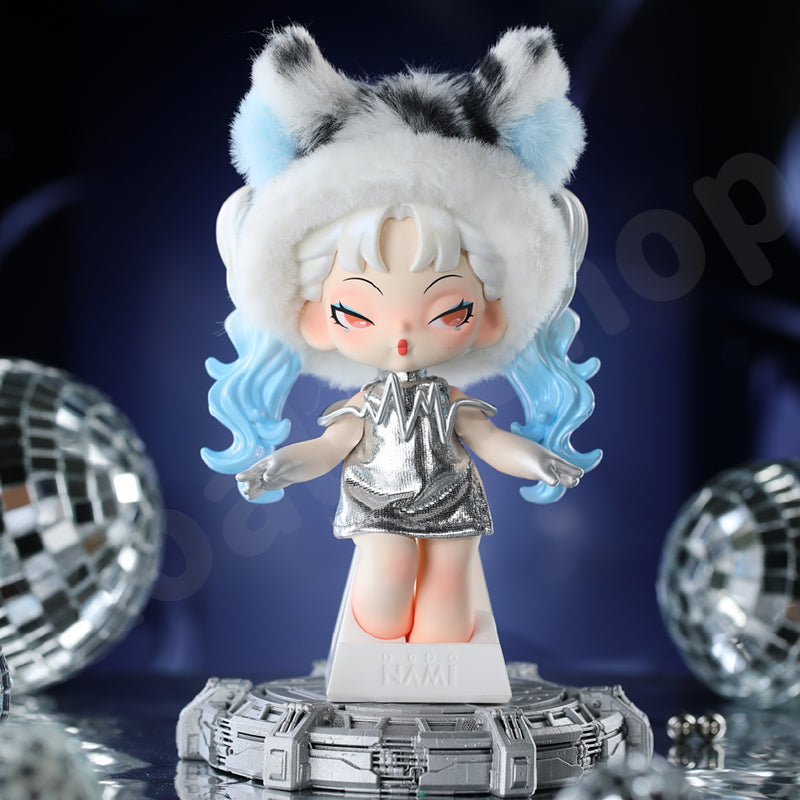 Dodo Nami • Midnight Disco Series Doll Keychain Blind Box, UNOPENED Pink W/ Black Bucket Hat