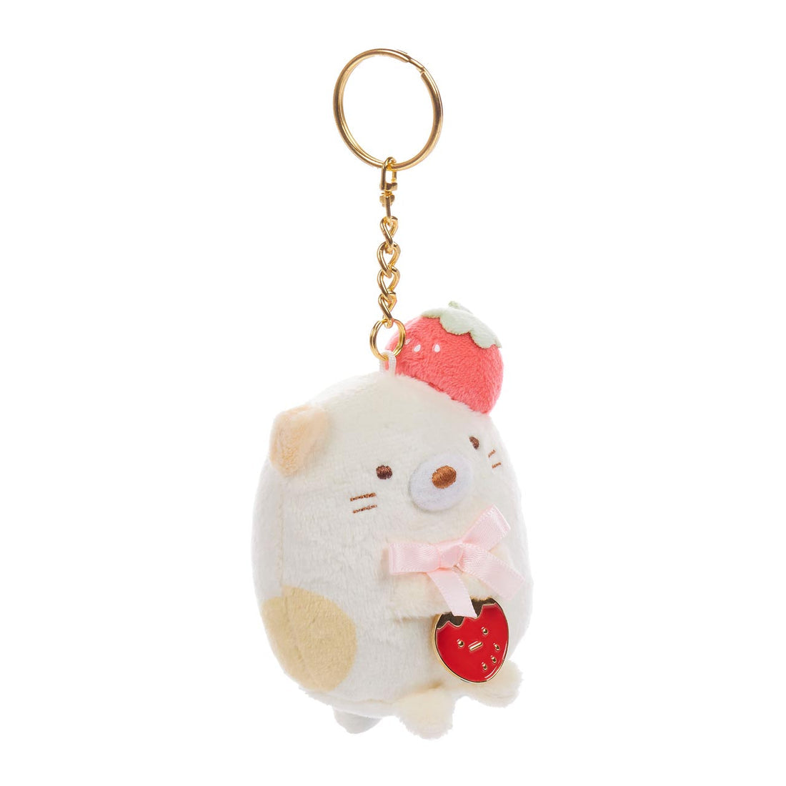 Sumikkogurashi • Neko, Strawberry Series Plush Keychain