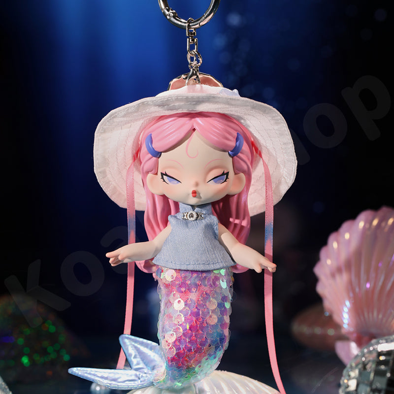 Dodo Nami • Midnight Disco Series Doll Keychain Blind Box, UNOPENED Pink W/ Black Bucket Hat