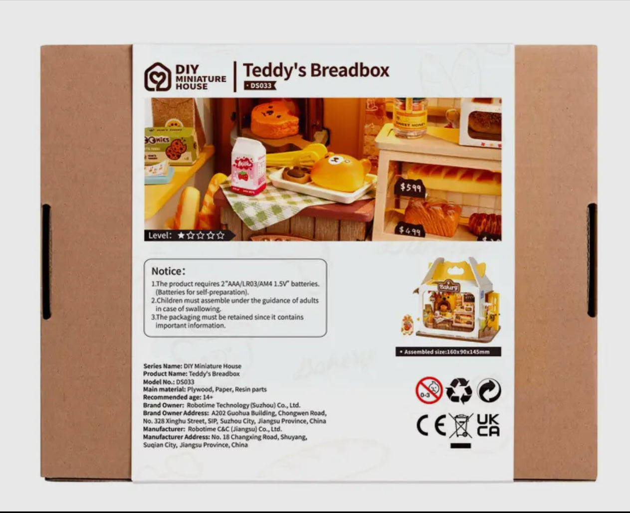 Teddy’s Breadbox DIY Miniature Kit