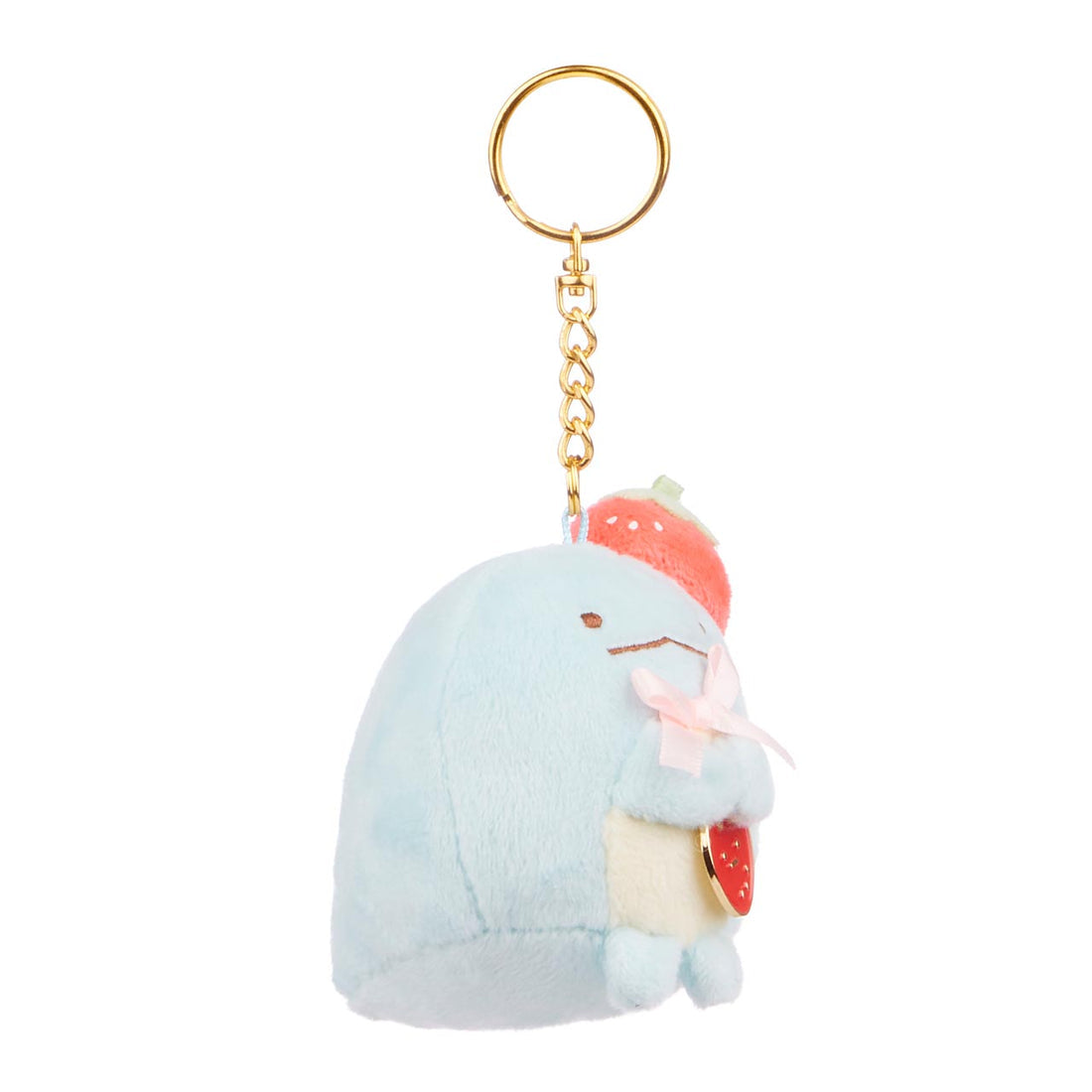 Sumikkogurashi • Tokage, Strawberry Series Plush Keychain