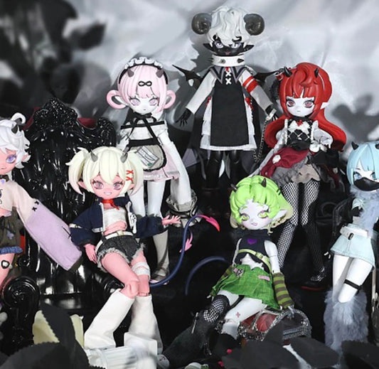 Cooze Devil Horns Series 1/8 BJD Action Figure Doll Series Blind Box