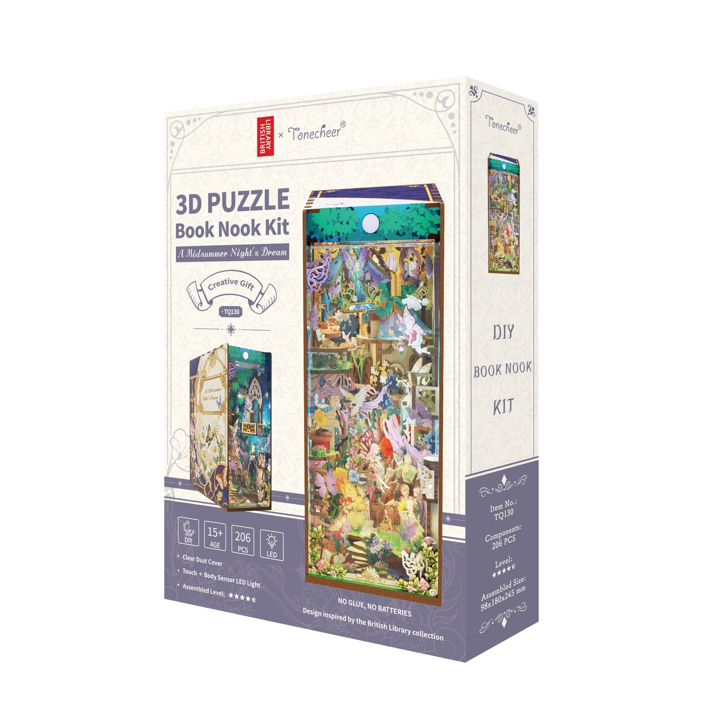 Hands Craft • A Midsummer Night’s Dream with Dust Cover, DIY Book Nook Miniature Kit