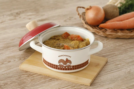 Monchhichi • 14cm Enamel Pot, Imported Japan