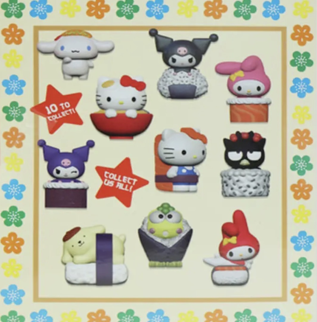 Sanrio • Hello Kitty and Friends, Sushi Blind Box Keychains, Imported S Korea