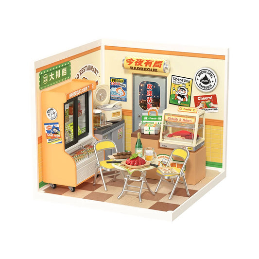 Rolife • Night Out Food Stall, DIY Book Nook Miniature Kit