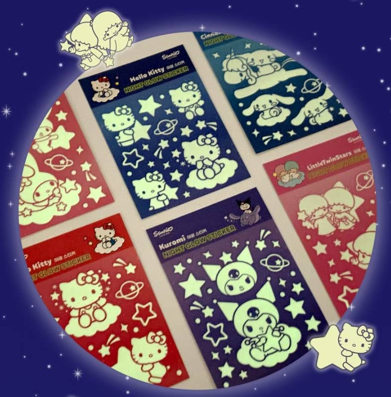 Sanrio • Glow in the Dark Wall Stickers Decor