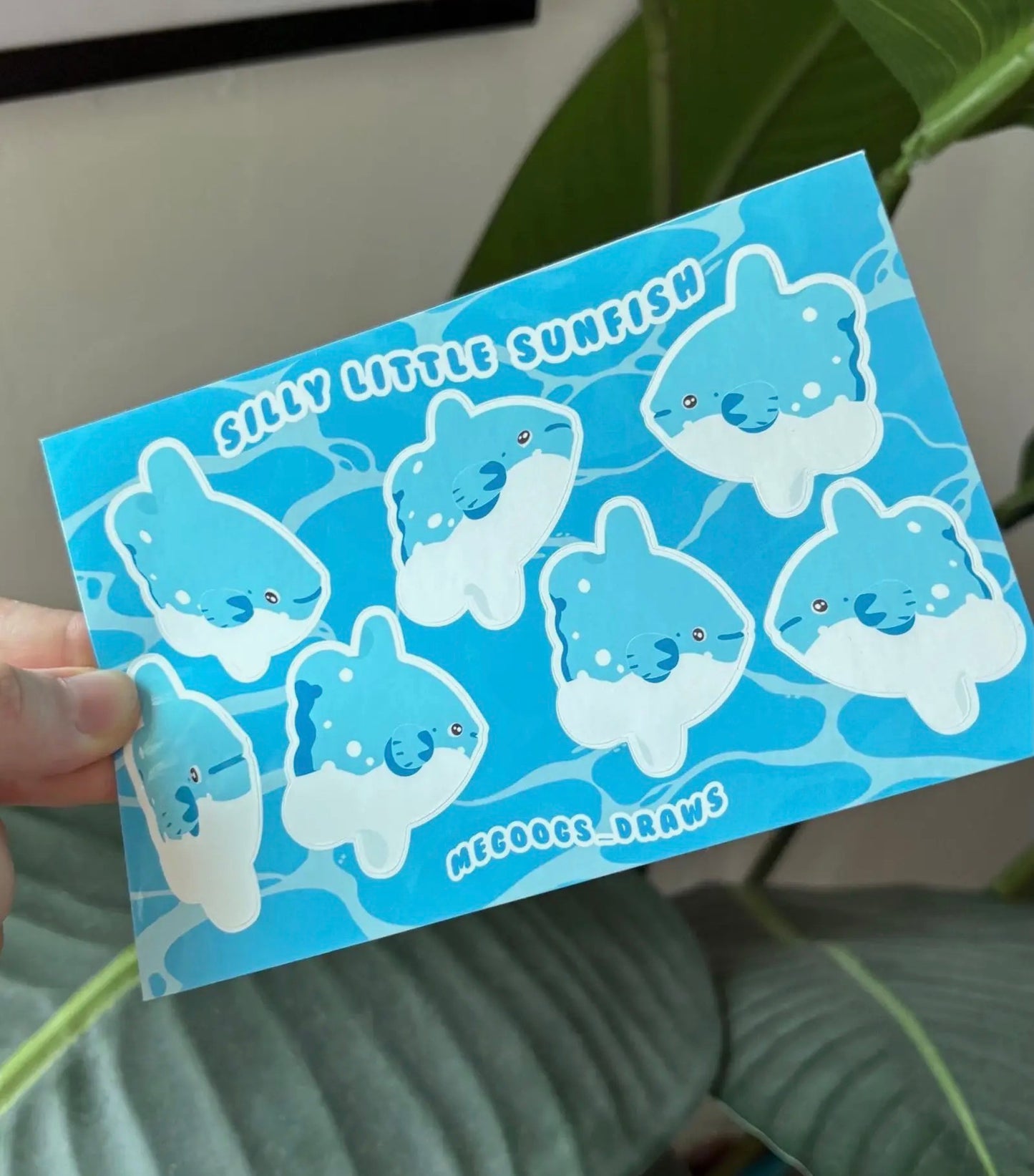 Megoogs Draws • Ocean Sunfish Sticker Sheet