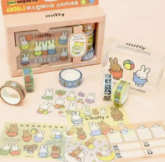 Miffy • Semi-Transparent Washi Tape & Sticker Sets