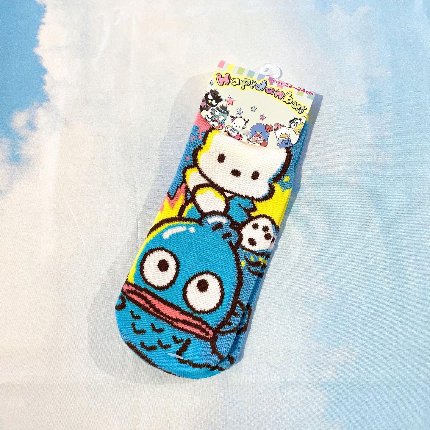 Sanrio • Pochacco + Hangyodon Quarter/ Mini-Crew Socks