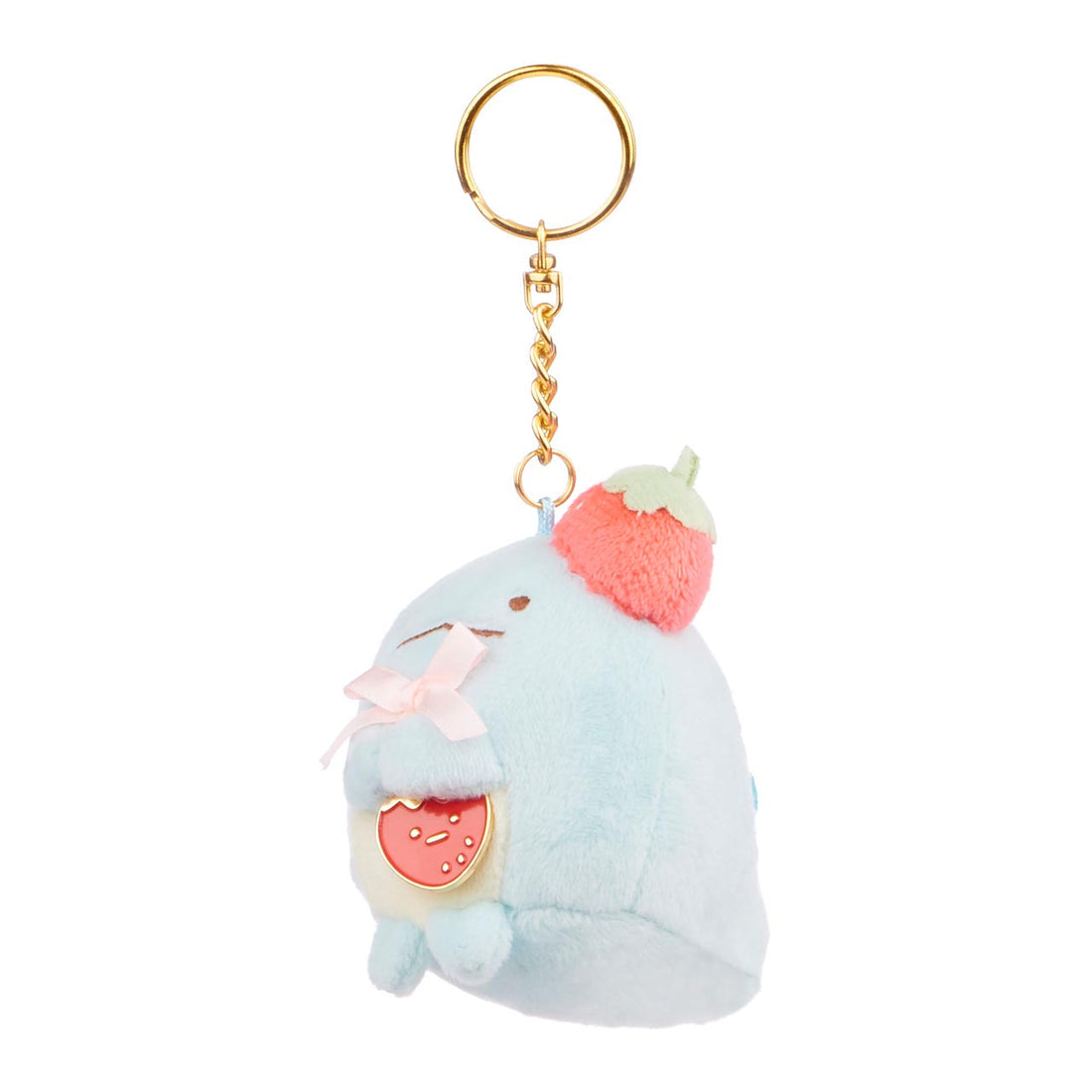 Sumikkogurashi • Tokage, Strawberry Series Plush Keychain
