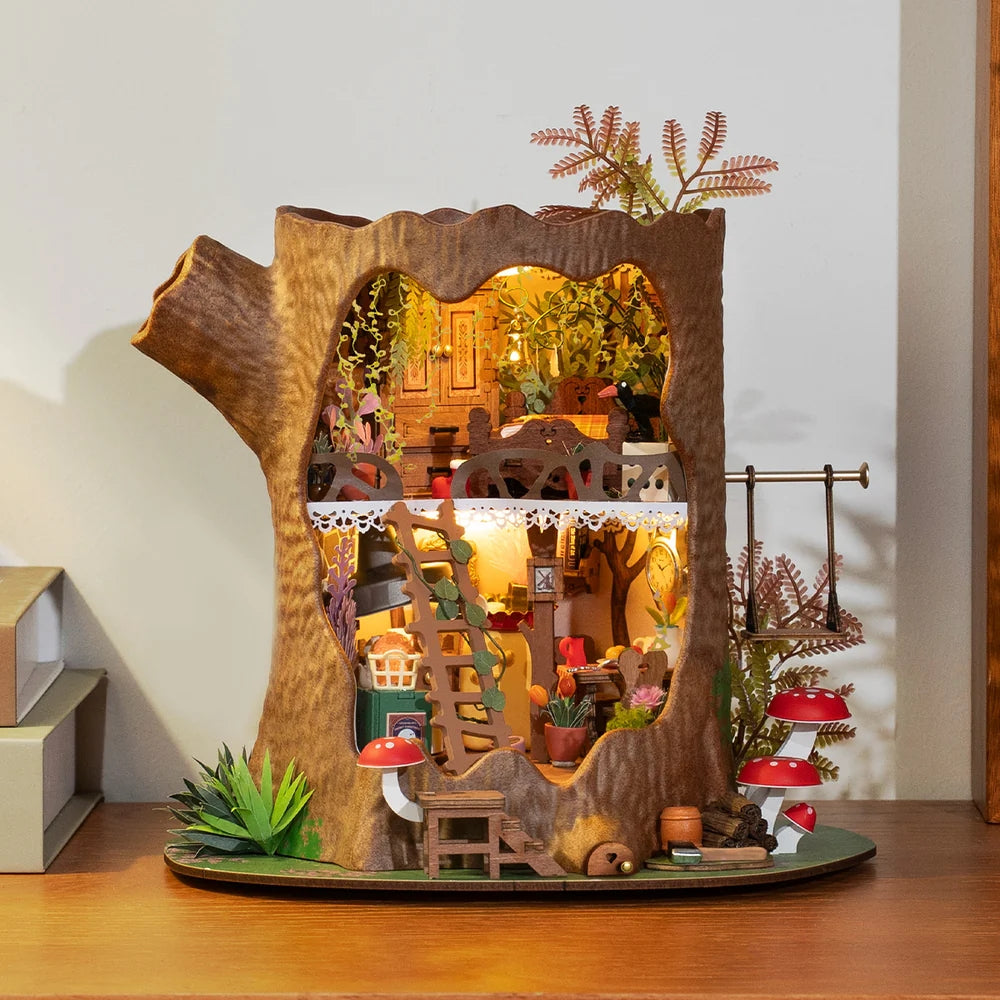 Rolife • Fairytale Tree House, DIY Book Nook Miniature Kit