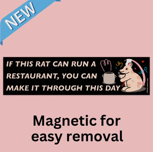 Tender Ghost • Rat Chef Bumper Sticker Magnet