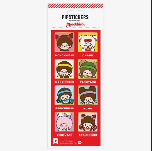 Pipsticks • Monchhichi & Friends, Sticker Sheet