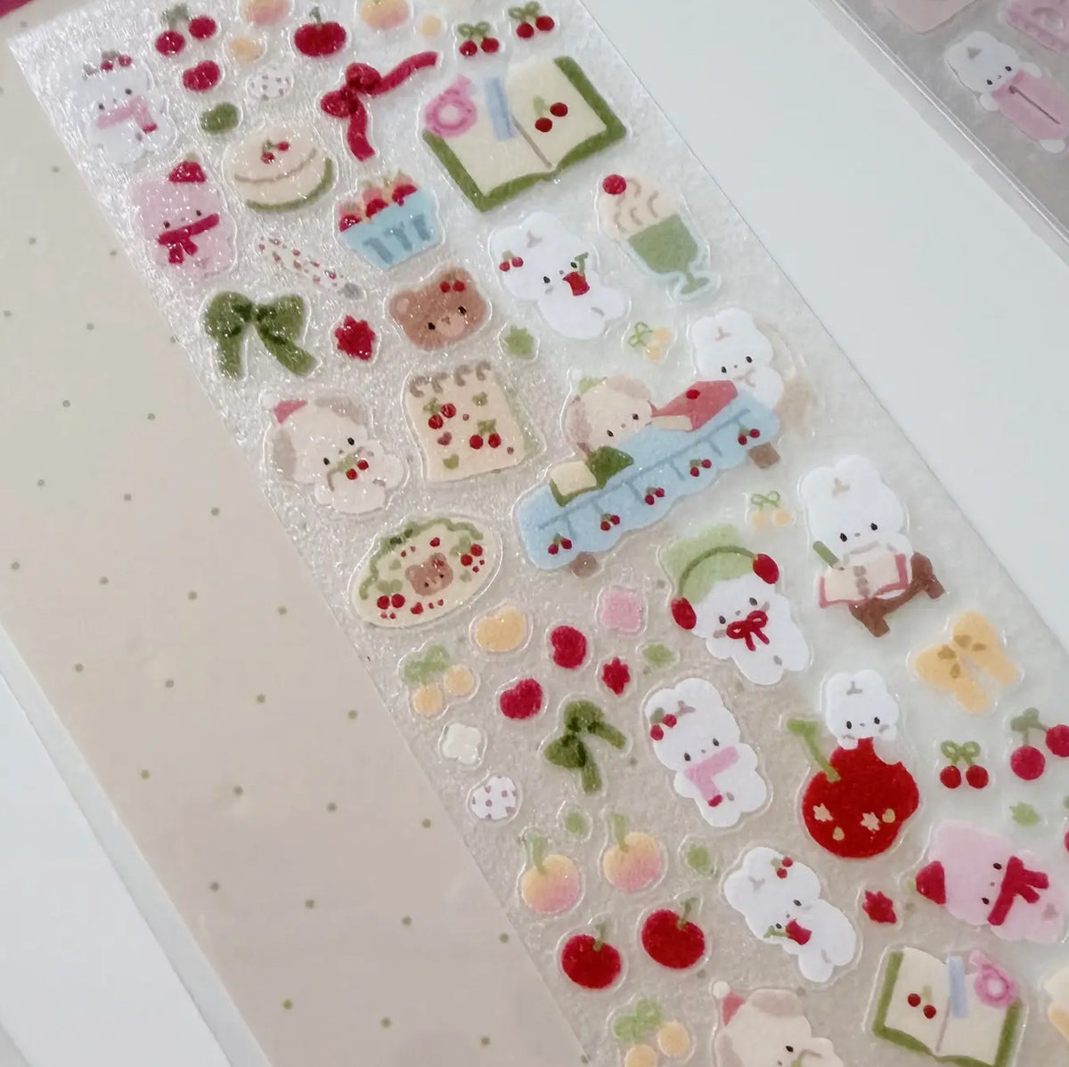 Atelier by Jo • Itty Bitty Red Cherry Sticker Sheet