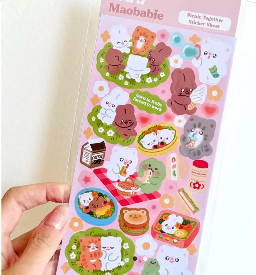 Maobabie • Picnic Together Sticker Sheet